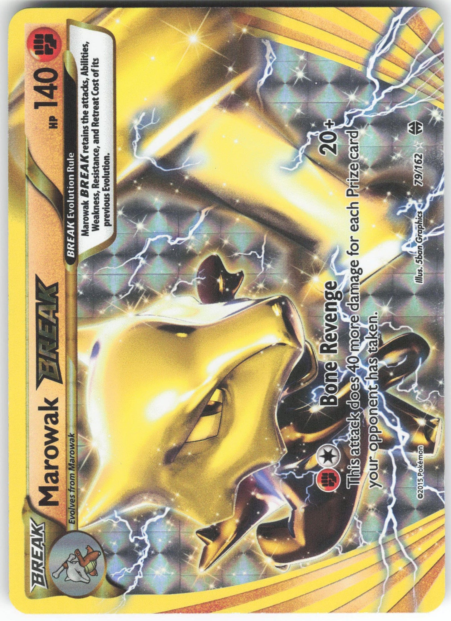 Marowak BREAK Rare BREAK XY - BREAKthrough 79/162 MP