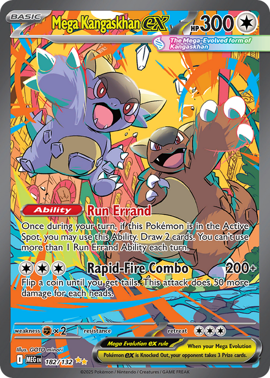 Mega Kangaskhan ex 182/132 Special Illustration Rare Mega Evolution NM/M