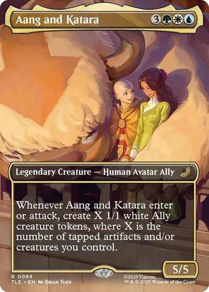 Aang and Katara (Borderless) 69 Avatar: The Last Airbender: Eternal-Legal Foil NM/M