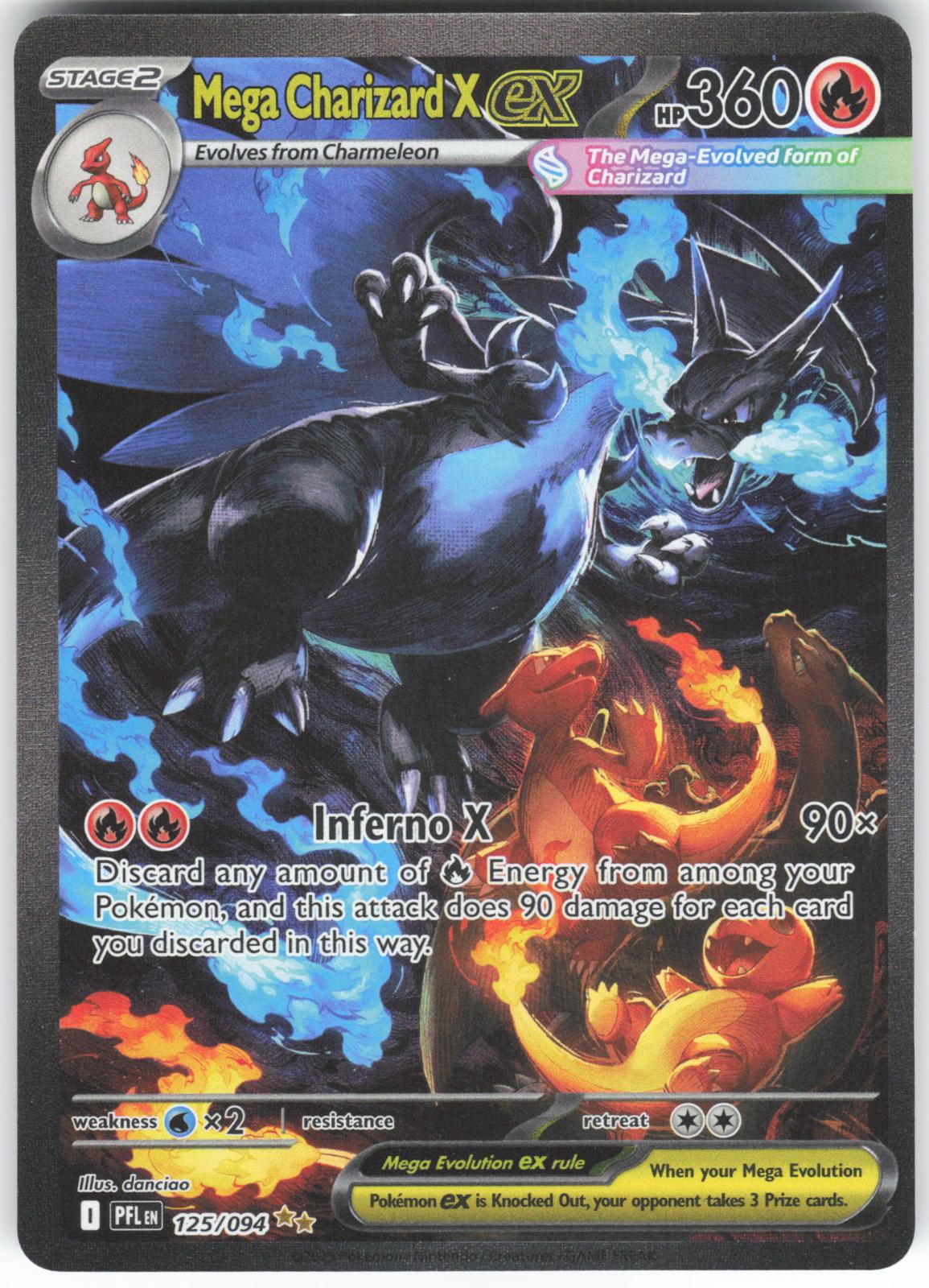 Mega Charizard X ex 125/094 Special Illustration Rare Phantasmal Flames NM/M