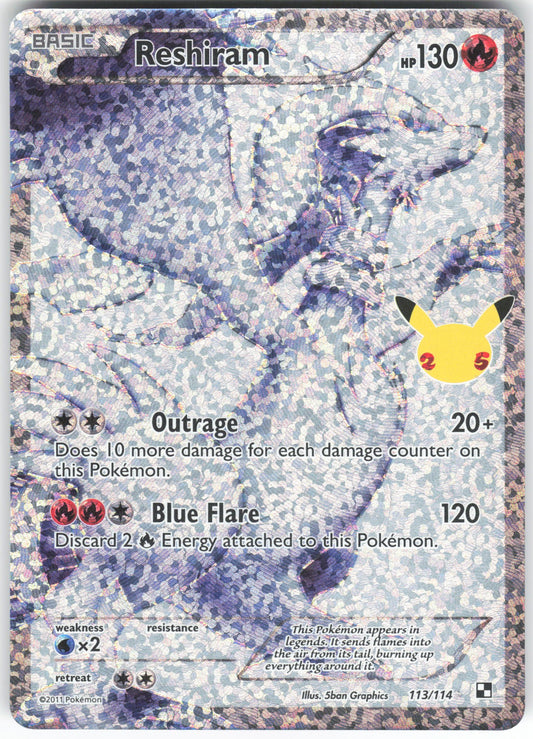 Reshiram Classic Collection Celebrations: Classic Collection 113/114 NM