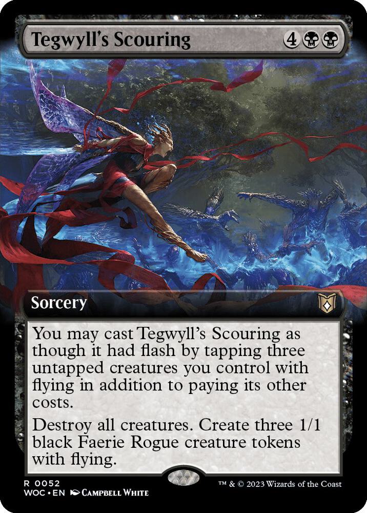 Tegwyll's Scouring (Extended Art) 52 Rare Commander: Wilds of Eldraine NM/M