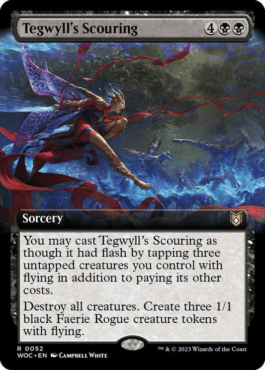 Tegwyll's Scouring (Extended Art) 52 Rare Commander: Wilds of Eldraine NM/M