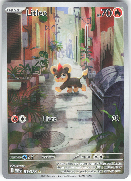 Litleo - Illustration Rare ME01: Mega Evolution 139/132 NM