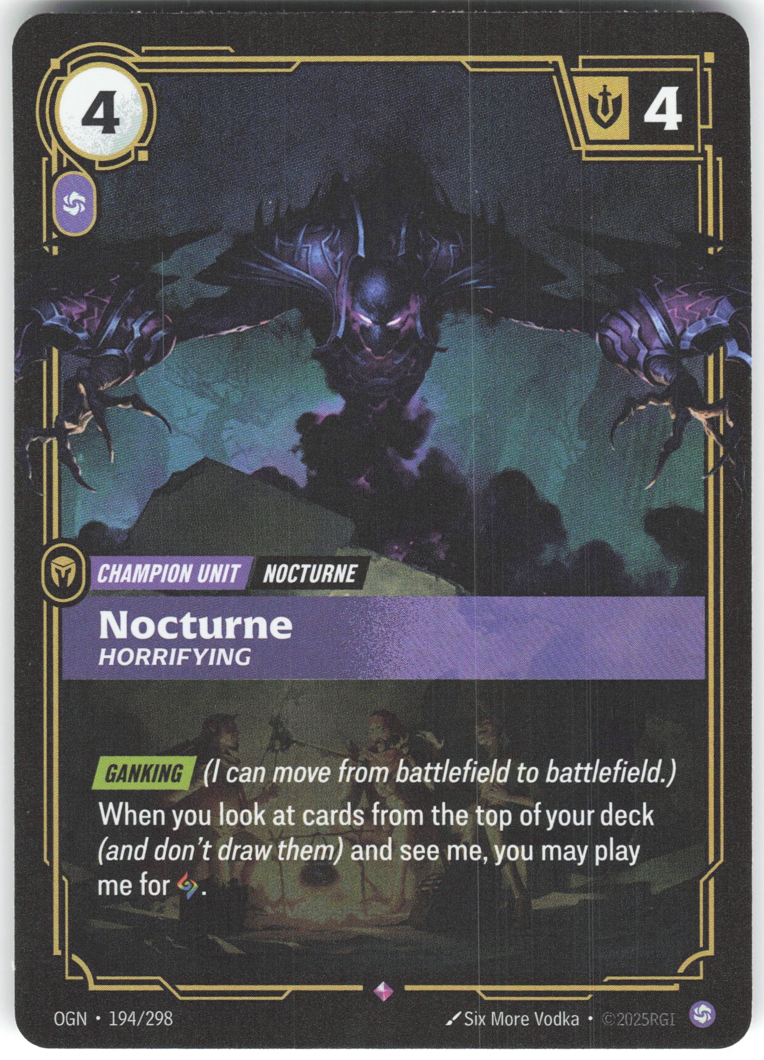 Nocturne - Horrifying Rare Origins 194/298 NM