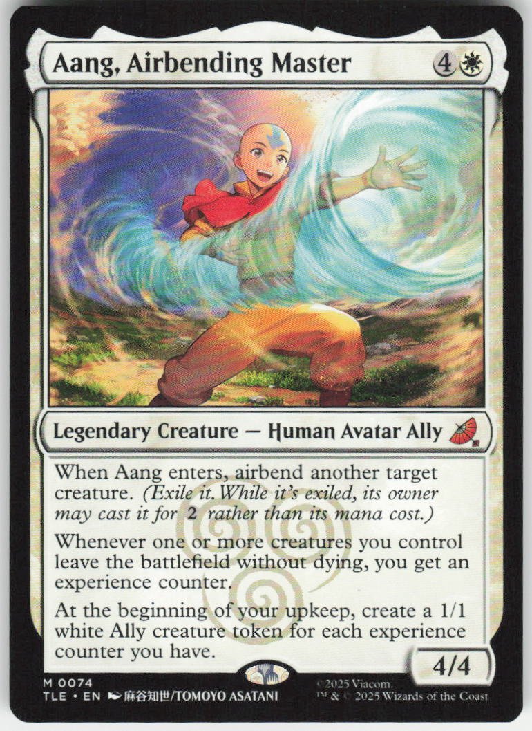 Aang, Airbending Master M Avatar: The Last Airbender: Eternal-Legal 74 NM