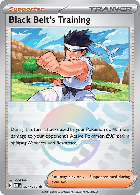 Black Belt's Training (Poke Ball Pattern) 097/131 Prismatic Evolutions NM/M