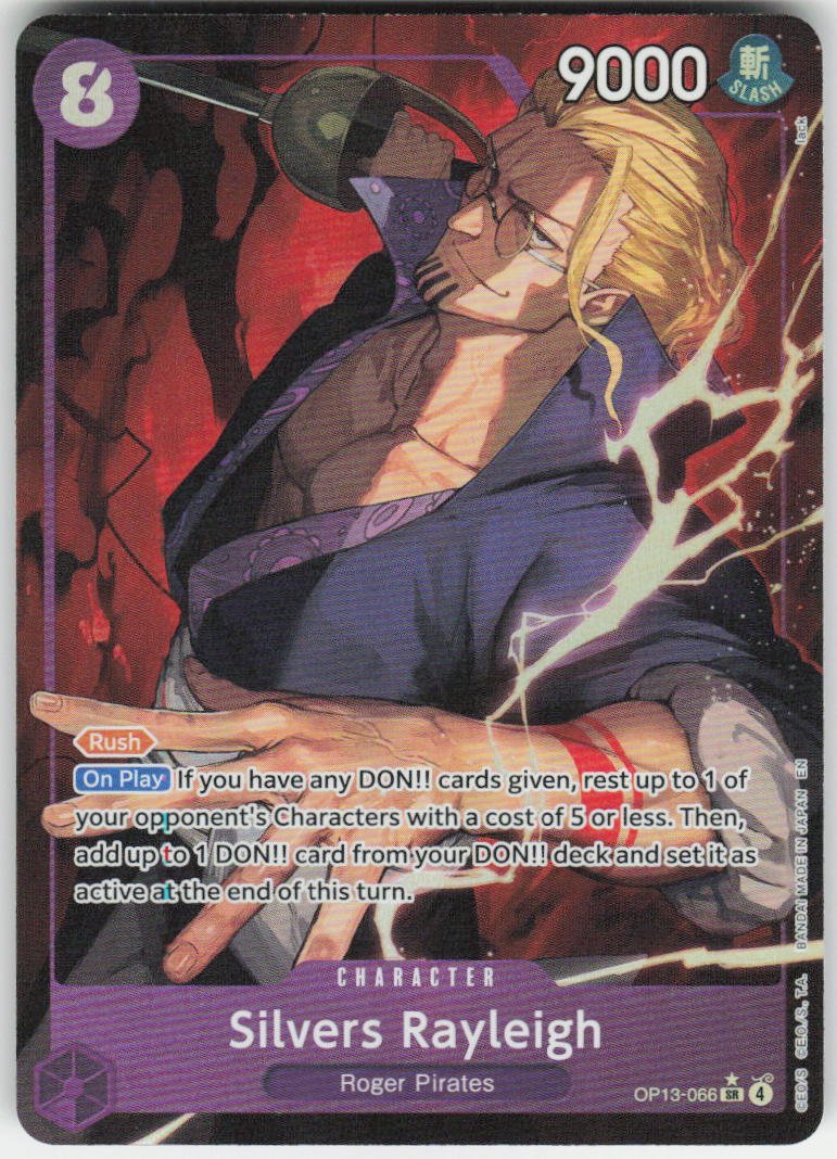Silvers Rayleigh (Alternate Art) SR Carrying On His Will OP13-066 NM