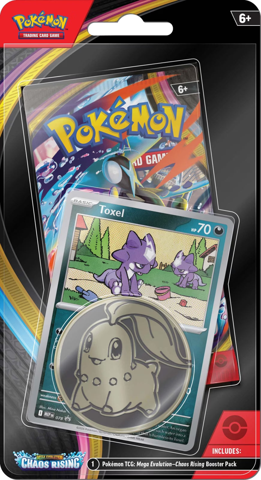 Pokemon TCG: Mega Evolution Chaos Rising Checklane Blister