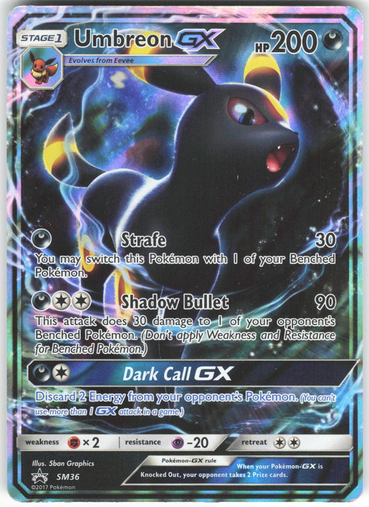 Umbreon GX - SM36 Promo Sun & Moon Promo Holo LP
