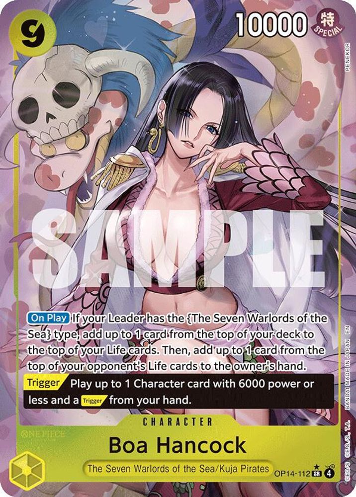 Boa Hancock OP14-112 Super Rare Foil The Azure Sea's Seven NM/M