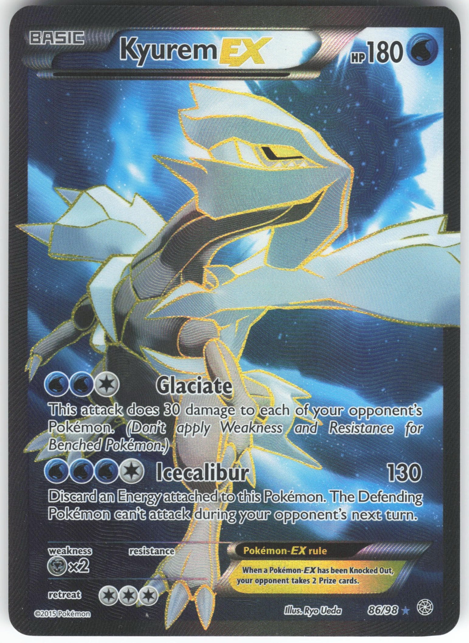 Kyurem EX (86 Full Art) Ultra Rare XY - Ancient Origins 86/98 NM
