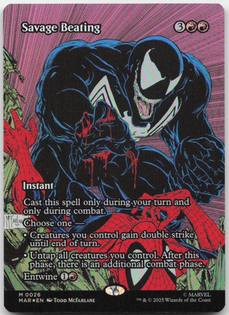 Savage Beating (Borderless) M Marvel Eternal-Legal 26 NM