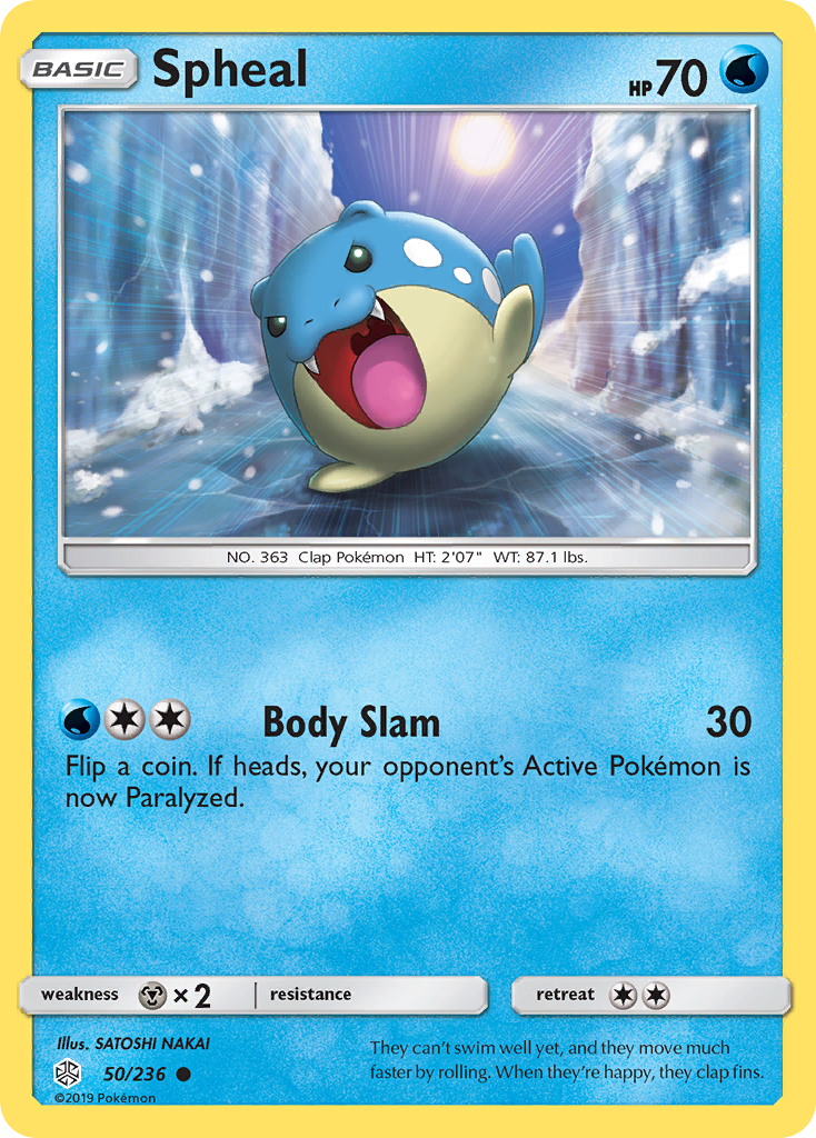 Spheal 50/236 Common Reverse Holo Cosmic Eclipse NM/LP