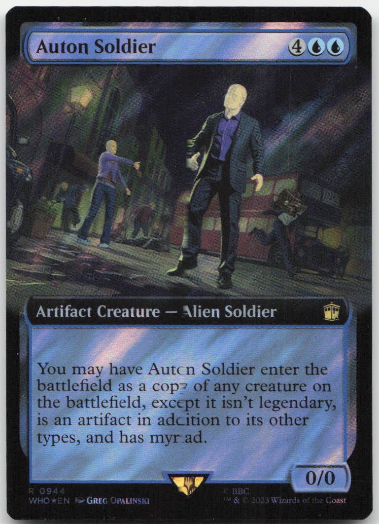 Auton Soldier (Extended Art) (Surge Foil) R Universes Beyond: Doctor Who 944 NM