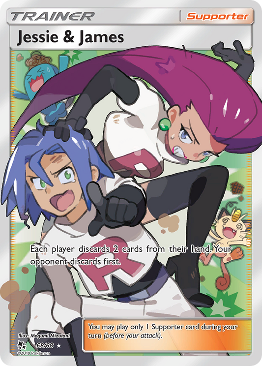 Jessie & James 68/68 Ultra Rare Hidden Fates NM/M