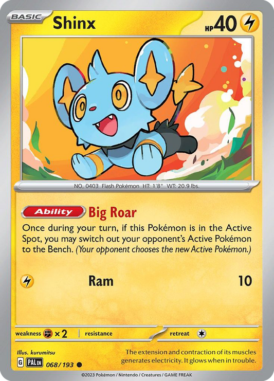 Shinx 068/193 Common Reverse Holo Paldea Evolved NM/LP