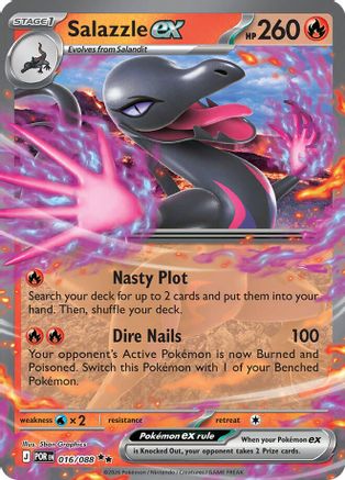 Salazzle ex 016/088 Double Rare Perfect Order NM/M