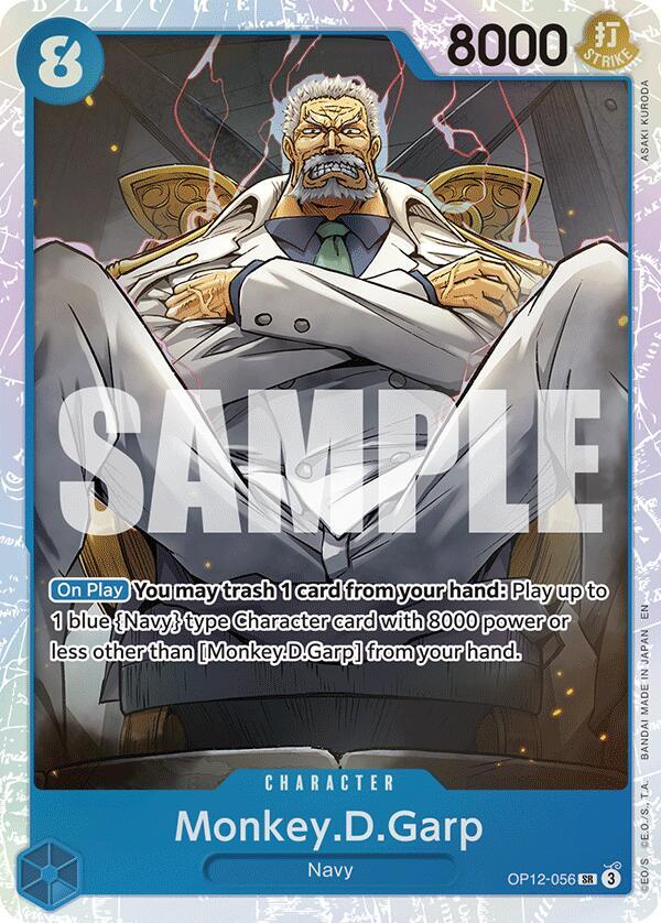 Monkey.D.Garp OP12-056 Super Rare Legacy of the Master NM/M