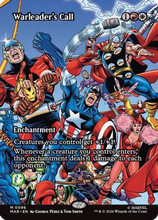 Warleader's Call (Borderless) 96 Mythic Marvel Universe Eternal-Legal NM/M