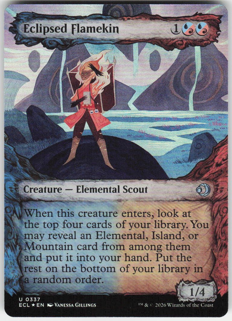 Eclipsed Flamekin (Showcase Foil) U Lorwyn Eclipsed 337 NM