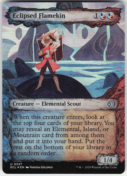 Eclipsed Flamekin (Showcase Foil) U Lorwyn Eclipsed 337 NM