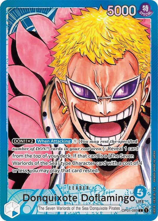Donquixote Doflamingo (060) (Parallel) OP01-060 Leader Romance Dawn NM/M