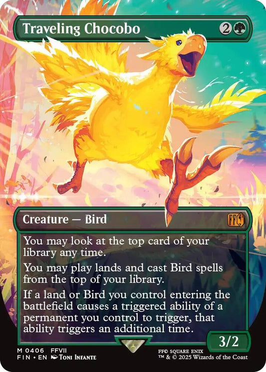 Traveling Chocobo (Borderless) 406 Mythic Foil FINAL FANTASY NM/M
