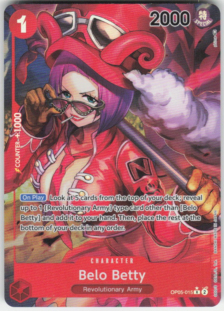 Belo Betty (015) (Alternate Art) R Awakening of the New Era OP05-015 NM