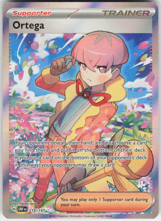 Ortega - Ultra Rare SV03: Obsidian Flames 219/197 NM