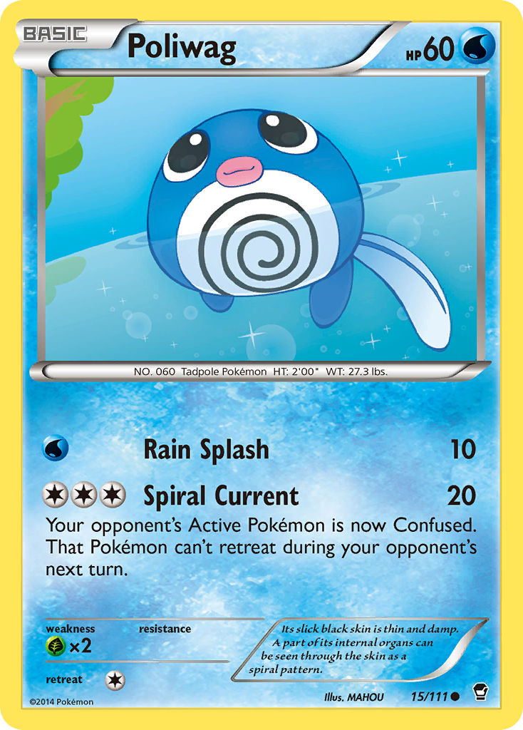 Poliwag 15/111 Common Furious Fists NM/LP