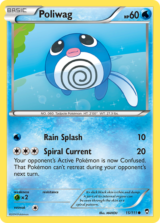 Poliwag 15/111 Common Furious Fists NM/LP