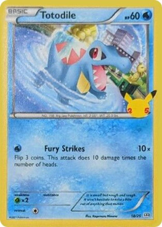 Totodile 018/025 Promo Holo McDonald's 25th Anniversary Promos NM/LP