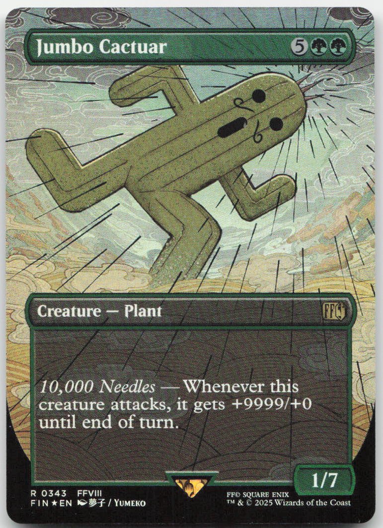 Jumbo Cactuar (Borderless) R FINAL FANTASY 343 NM