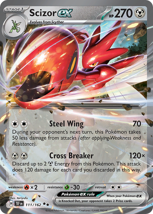 Scizor ex 111/162 Double Rare Temporal Forces NM/M