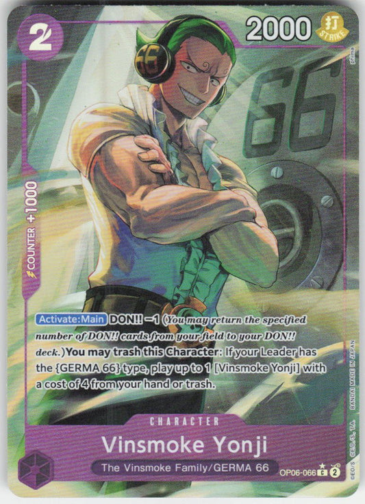 Vinsmoke Yonji () (Full Art) C Premium Booster -The Best- OP06-066 NM
