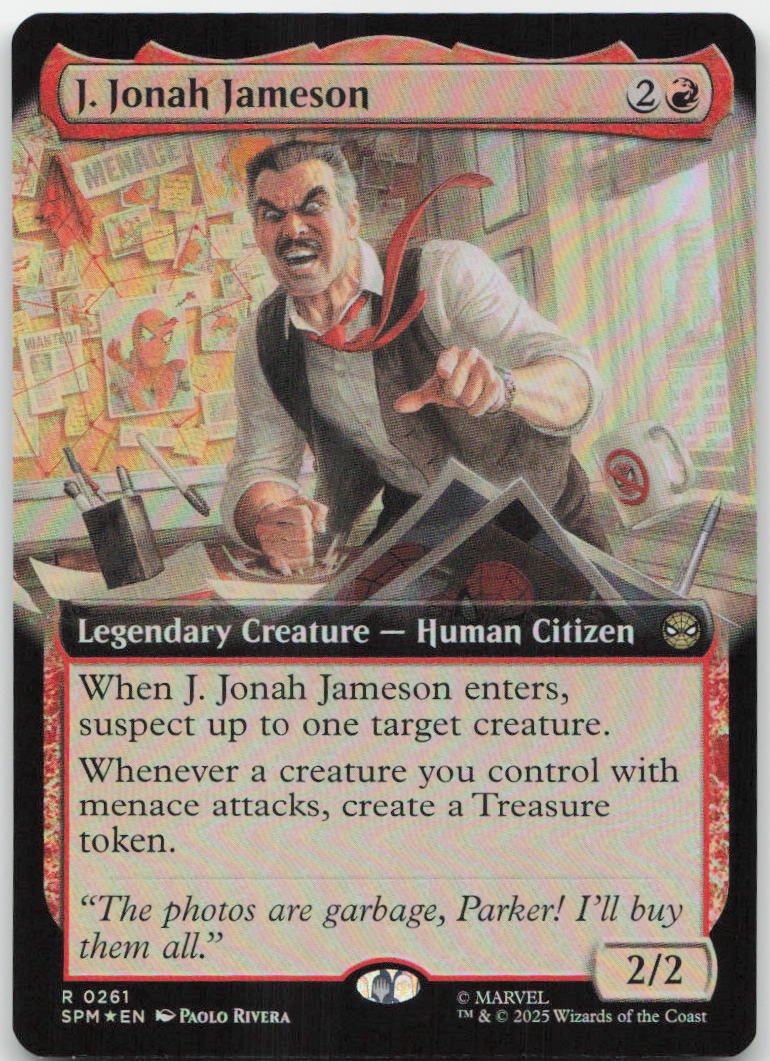 J. Jonah Jameson (Extended Art) R Marvel's Spider-Man 261 NM