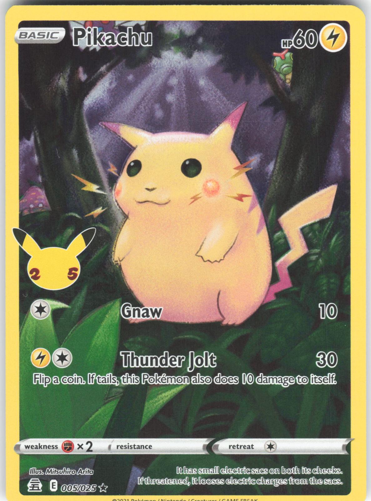 Pikachu 005/025 Rare Celebrations Holo LP