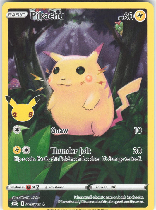 Pikachu 005/025 Rare Celebrations Holo LP