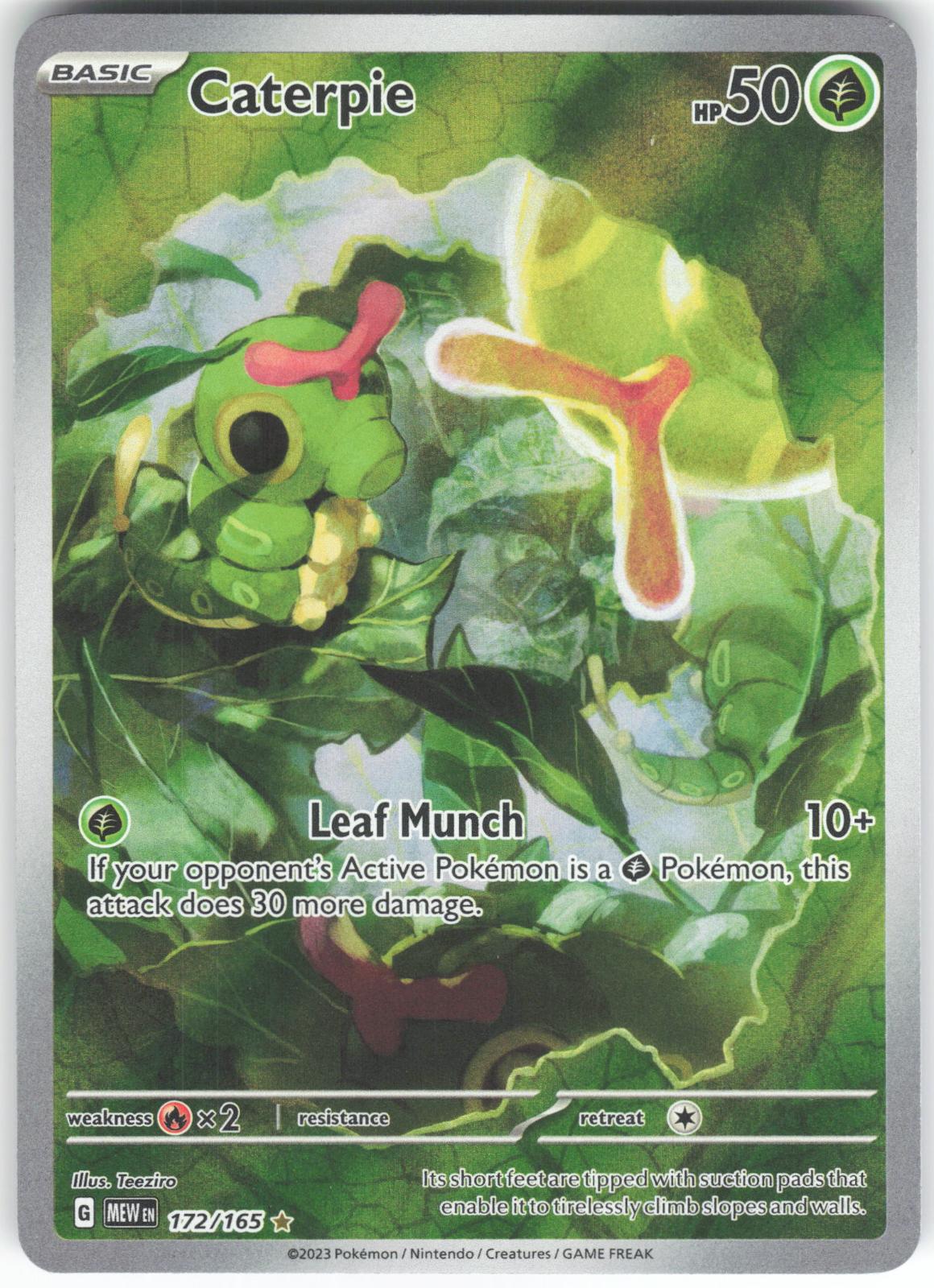 Caterpie 172/165 Illustration Rare 151 LP