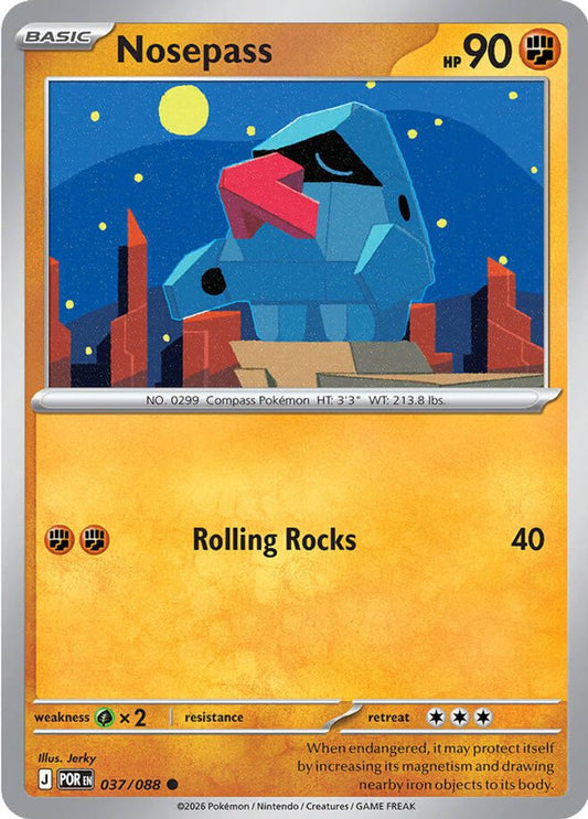 Nosepass 037/088 Common Reverse Holo Perfect Order NM/M
