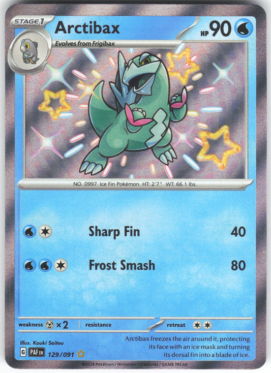 Arctibax Shiny Rare SV: Paldean Fates 129/091 NM