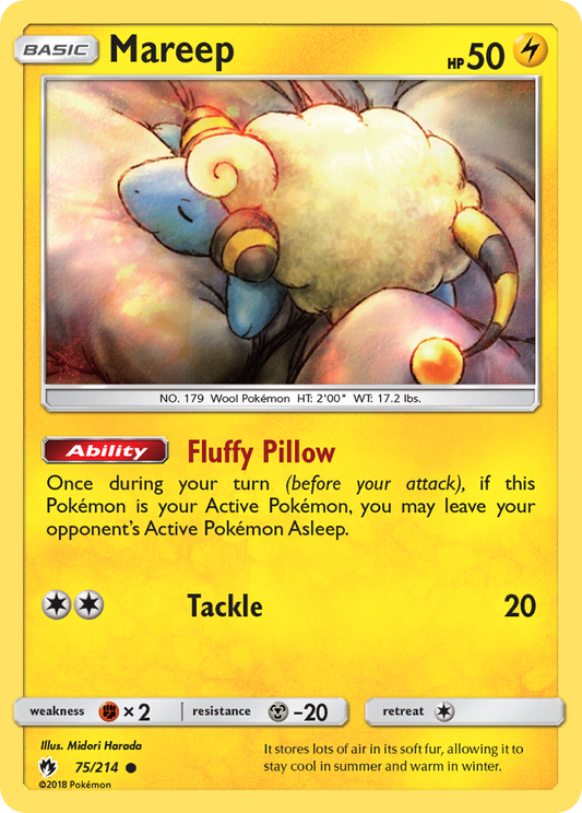 Mareep 75/214 Common Lost Thunder NM/LP