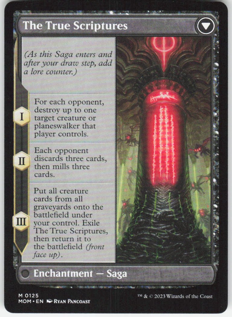 Sheoldred M March of the Machine 125 NM (Back)