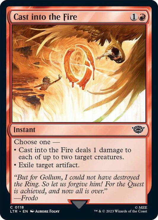 Cast into the Fire 118 Foil Universes Beyond: The Lord of the Rings: Tales of Middle-earth NM/M
