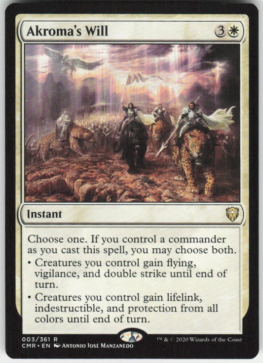 Akroma's Will R Commander Legends 3 NM