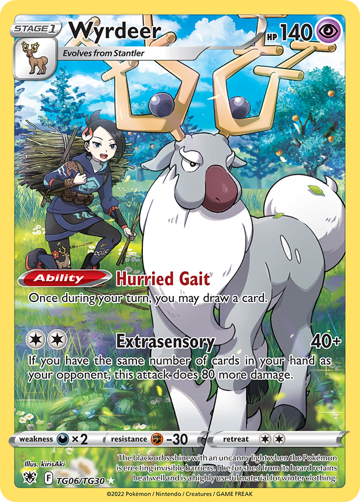 Wyrdeer TG06/TG30 Trainer Gallery Rare Astral Radiance Trainer Gallery Holo NM/M
