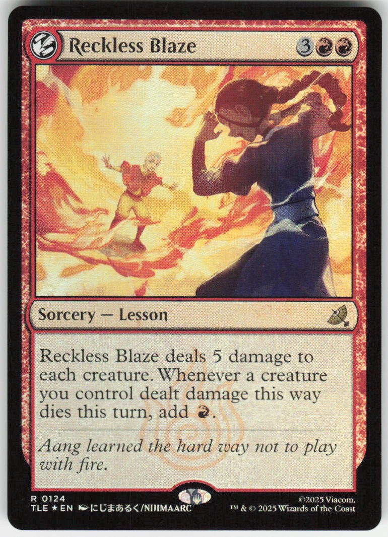 Reckless Blaze (Foil) R Avatar: The Last Airbender: Eternal-Legal 124 NM