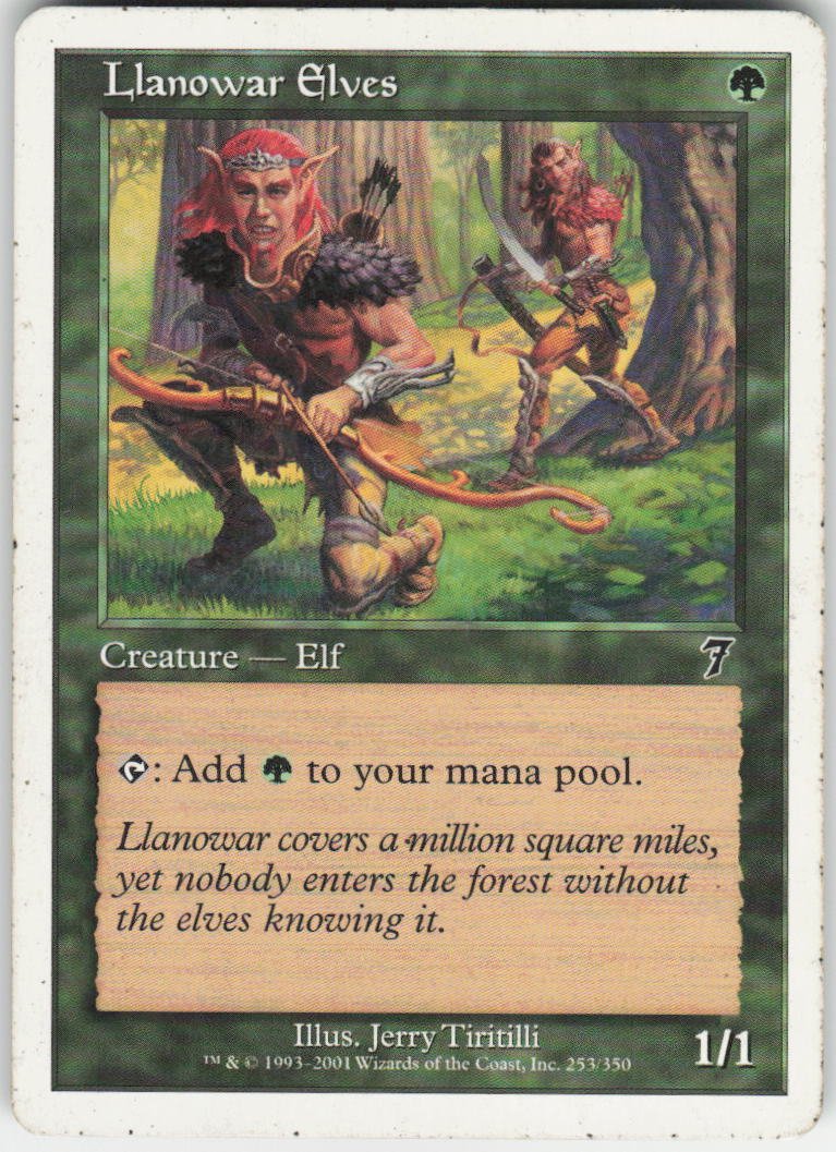 Llanowar Elves C 7th Edition 253 NM