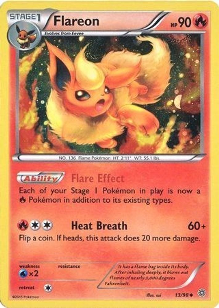 Flareon (Cosmos Holo) 013/098 Promo Miscellaneous Cards & Products NM/LP